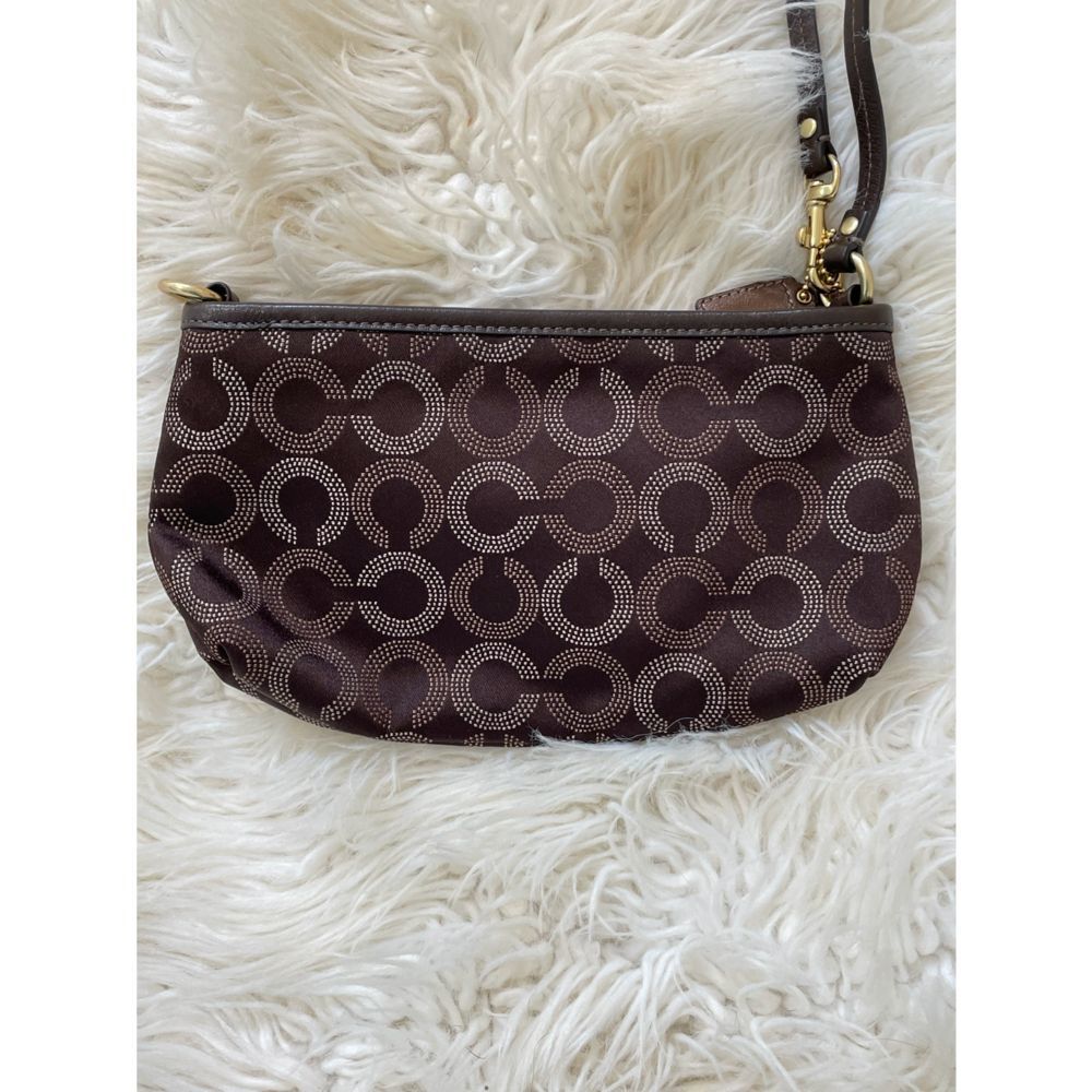 Coach Signature Collection Brown Wristlet - Picture 5 of 5